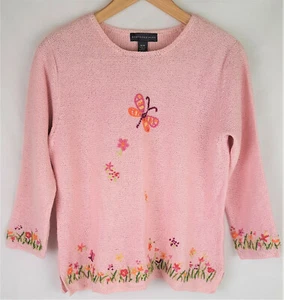 Northern Isles Vintage Embroidered Sweater Pullover Size M - Picture 1 of 12