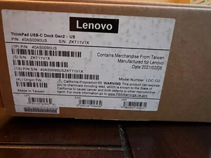 🔥 Final Sale Lenovo ThinkPad USB-C Dock Gen 2 40AS0090US | New Sealed - Afbeelding 1 van 3