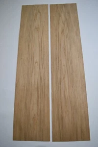 Oak Veneer - 2 Flexible REAL WOOD Sheets - 820mm x 180mm (32.2 x 7 inches) - Picture 1 of 4
