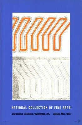 VARDEA CHRYSSA National Collection of Fine Arts 42.5" x 28" Serigraph 1968 Abstr - Image 1 of 4