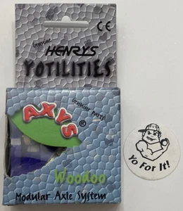 Sistema de eje Yo-Yo modular de madera AXYS de Henrys Woodoo vintage para lagarto víbora NOS - Imagen 1 de 4