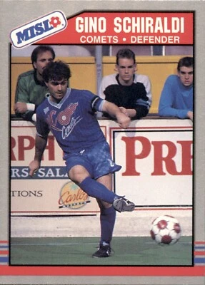 1989-90 Pacific #65 Gino Schiraldi - Kansas City Comets MISL Indoor Soccer Card - Image 1 of 2