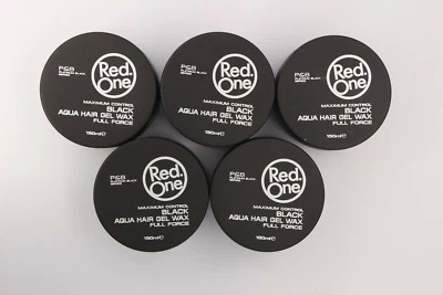 RedOne AQUA HAIR GEL WAX NEW BEST Full Force Black 150ML PACK 5 - Image 1 of 3