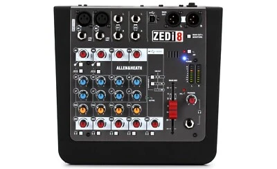 Allen Heath ZEDi-8 (8-Channel) Mixer w/ USB Audio Interface & 48V Phantom Power - Image 1 of 4