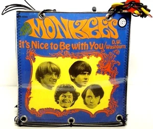 Monkees 45 RPM Album Cover Purse It’s Nice To Be With You Handmade Vintage 1968 - Picture 1 of 10