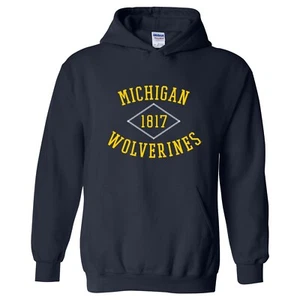 Michigan Wolverines Stitch Arch Team Color Hoodie - Navy - Picture 1 of 6