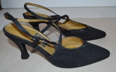 Tacones Nina negros satinados 6,5 M Foto 1 de 3