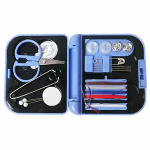 Travel Sewing Kit Thread Needles Mini Case Plastic Scissors NEW HOT - Picture 1 of 12
