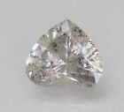 Certified 0.37 Carat I Color SI2 Heart Shape Natural Loose Diamond 5.15x4.49mm