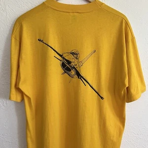 Vtg 80s WW2 Air Force 61st Fighter Squadron Logo Single Stitch Double Sided XL - Picture 1 of 12