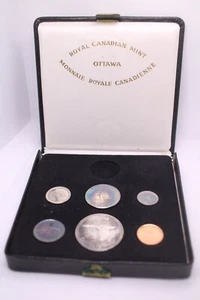 1867 - 1967 Canadian Centennial Mint Set - 6 Coins - Some Rainbow Toning - Picture 1 of 11