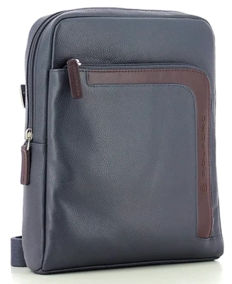 bourse Piquadro CA1358X1 Occasionnel homme cuir bleu - Photo 1/4