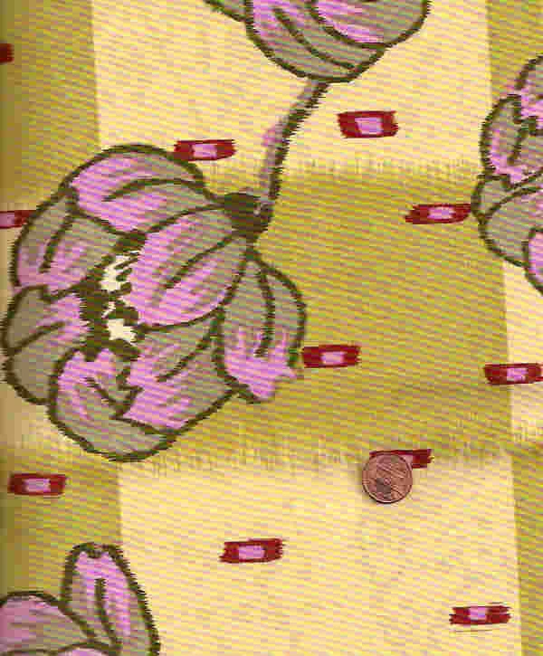 Lotus Water Lily older Amy Butler green pink large floral Westminster fabric - Image 1 of 1