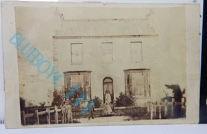 Villa victoriana CDV de doble frente de 1880 4 x 2,50 pulgadas - Imagen 1 de 4