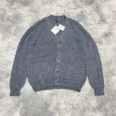 FEDELI Wool Cashmere Knit Cardigan Sweater Size 46 Made in ITALY New with Tag - image 1 of 4