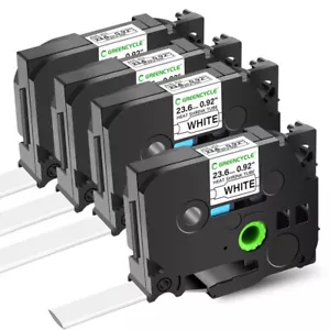 Tubo termorretráctil Hse-251 cinta de etiquetas 24 mm 2:1 compatible para Brother PT-D600 4 PIEZAS - Imagen 1 de 11