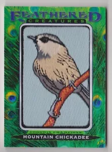 2021 Goodwin Champions Mountain Chickadee Patch Creatures Piumate FC-19 UD - Foto 1 di 1