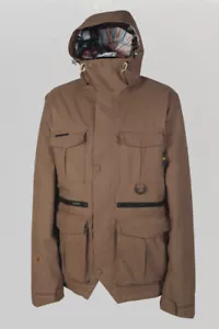 Chaqueta de snowboard aislante L1 Sham Premium para hombre XL marrón con falda en polvo - Imagen 1 de 1