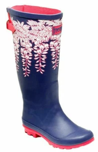 LADIES WATERPROOF MEMORY FOAM SNOW FESTIVAL WELLIES WELLINGTON BOOTS NEW SIZES - Picture 1 of 6