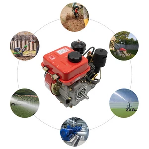 Motor diésel de 3 hp 4 tiempos 196cc monocilíndrico maquinaria refrigerada por aire forzado - Imagen 1 de 8
