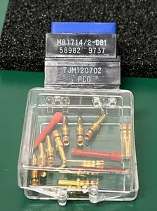 AMPHENOL PCD  M81714/2-DB1 TERMINAL JUNCTION BLOCK WITH CONTACTS - Picture 1 of 2