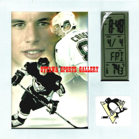 WINCRAFT SIDNEY CROSBY PENGUINS LICENSED DESK CLOCK • NEW IN PACKAGE (M62) Cover