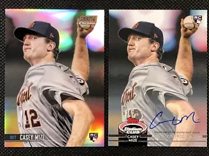 2021 Casey Mize Stadium Club '92 RC Variation Auto 1/25 & Orange Refractor /99 - Picture 1 of 7