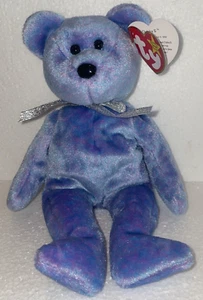 TY beanie baby clubby II Vintage 1999 Errors Rare Pristine Periwinkle Blue - Picture 1 of 13