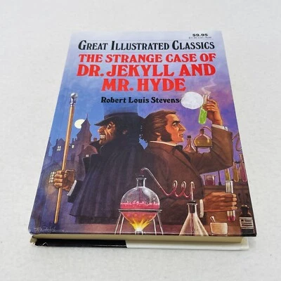 Dr. Jekyll Hyde Stevenson Large Font Book Vintage Big Print Elderly Easy Picture - Image 1 of 4