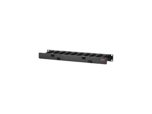 APC Rackmount Horizontal Cable Manager, AR8602A, 1U x 4" Deep, Single-Sided with - Picture 1 of 5