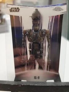 IG-11 Mandalorian Legends Die-Cut Insert 2022 Topps Chrome Star Wars Beskar - Picture 1 of 2