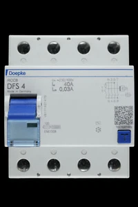 DOEPKE 40 AMP 30mA FOUR POLE RCCB TYPE A DFS4 - Picture 1 of 6
