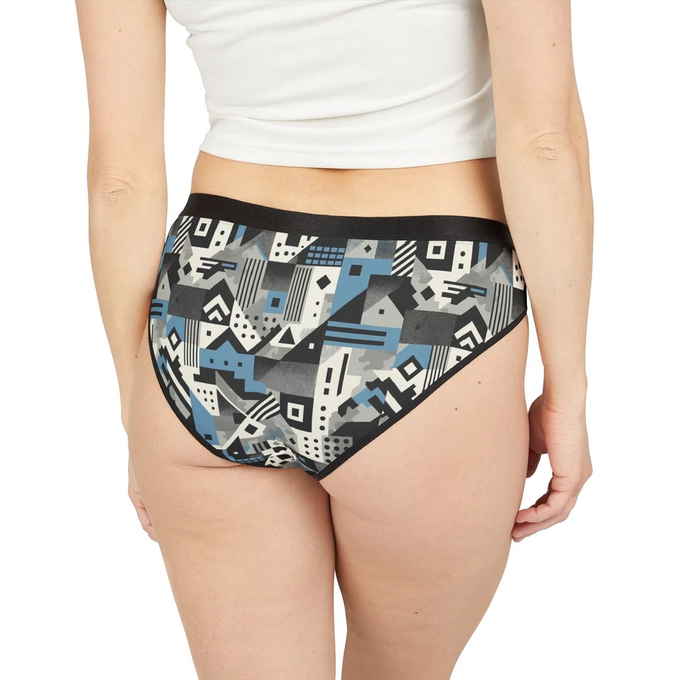 Ropa interior calzoncillos para mujer AOP - Estampado abstracto geométrico, ajuste cómodo Foto 1 de 1