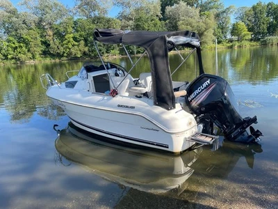  Gepflegtes GFK Motorboot mit Trailer - Bild 1 von 4