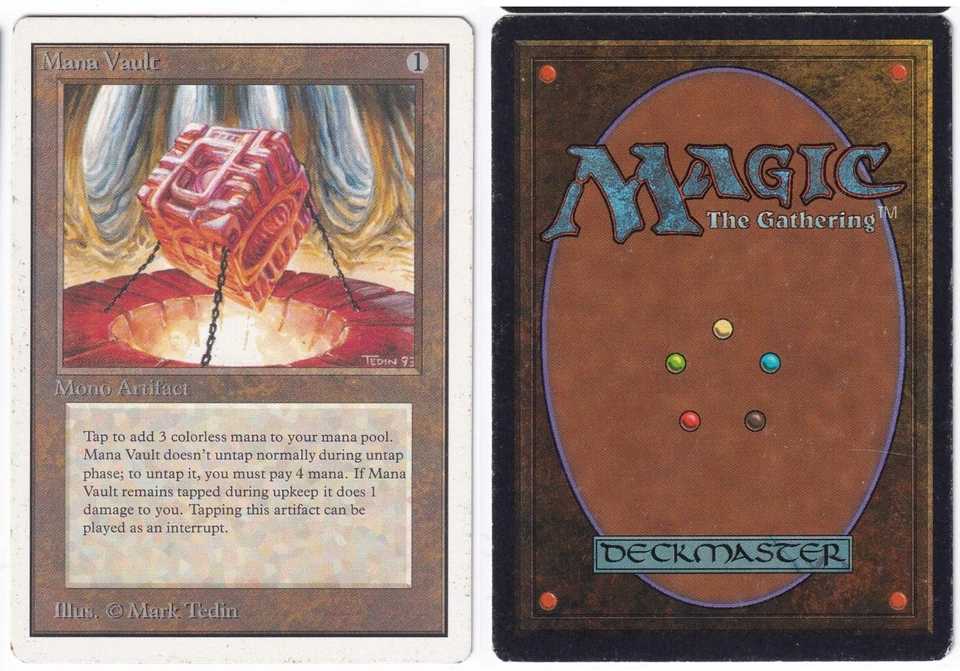 Mana Vault #2 -Unlimited Edition -MTG -MP -FREE SHIPPING! - Image 1 of 1