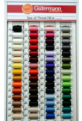 Gutermann Sew-All Polyester Sewing Thread - 250m Reel (Choice of 20+ Colours) - Image 1 of 2