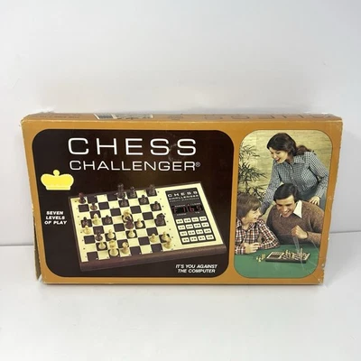 Vintage Fidelity Chess Challenger Electronic Chess Game Complete In Box EUC - Image 1 of 4