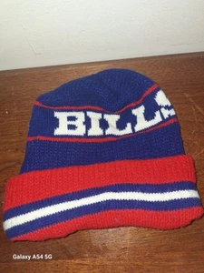 De colección Años 80 90 Buffalo Bills Spellout Invierno Sombrero Gorro Skully Cap  - Imagen 1 de 2