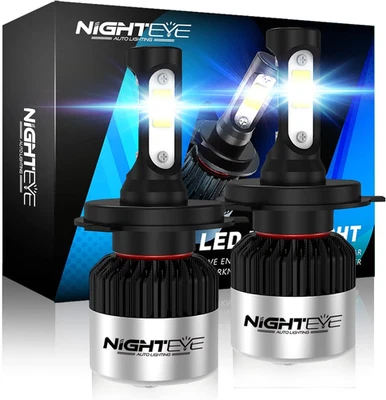 2024 Newest H4/9003 LED Headlight Bulbs HB2 Halogen Replacement 200% Brighter 65 - image 1 of 4