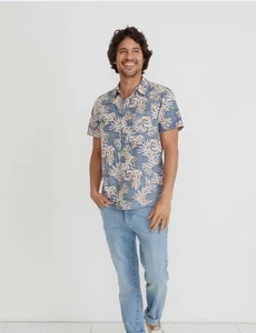 Marine Layer Shirt Koloa Button Down Men's Small In Navy - Picture 1 of 7