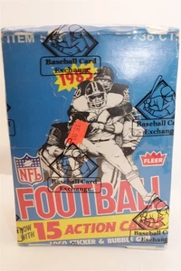 1985 FLEER FOOTBALL BOX BBCE 36 PACKS, 15 ACTION CARDS PER PACK (READ) - Picture 1 of 8
