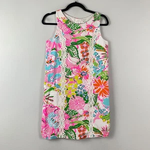 Lilly Pulitzer x Target Girls Shift Dress Floral Cotton Sleeveless - Picture 1 of 10