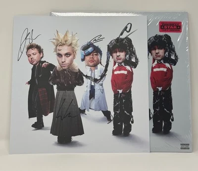 5 Seconds Of Summer Everyone’s A Star Pink Glitter Signed Vinyl ❇️SHIPS NOW❇️ - Image 1 of 4