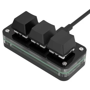 Kompakte programmierbare Tastatur mit drei Tasten für Schnellzugriffsfunktionen - Bild 1 von 16