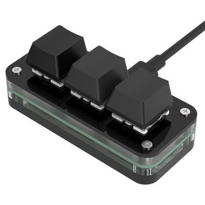 Kompakte programmierbare Tastatur mit drei Tasten f��r Schnellzugriffsfunktionen - Bild 1 von 4