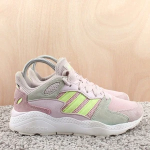 Adidas Crazychaos Sneaker Jugend Mädchen 4,5 rosa grün Wildleder Mesh Laufen sportlich - Bild 1 von 12