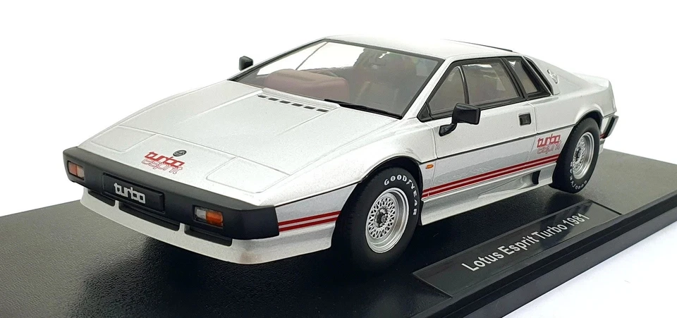 KK SCALE 1:18 AUTO DIE CAST  LOTUS ESPRIT TURBO 1981 ARGENTO ART  KKDC181196 - Immagine 1 di 4