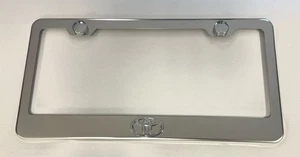 3D Toyota Camry Emblem Stainless Steel License Plate Frame Rust Free W/ Cap - Picture 1 of 4