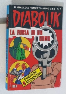 I124124 DIABOLIK - a. XXX - La furia di un uomo - + adesivi - Foto 1 di 3