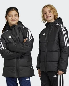  Bomber Piumino Giubbino Ragazzi Unisex Adidas Condivo 22 Con cappuccio Nero  - Picture 1 of 15